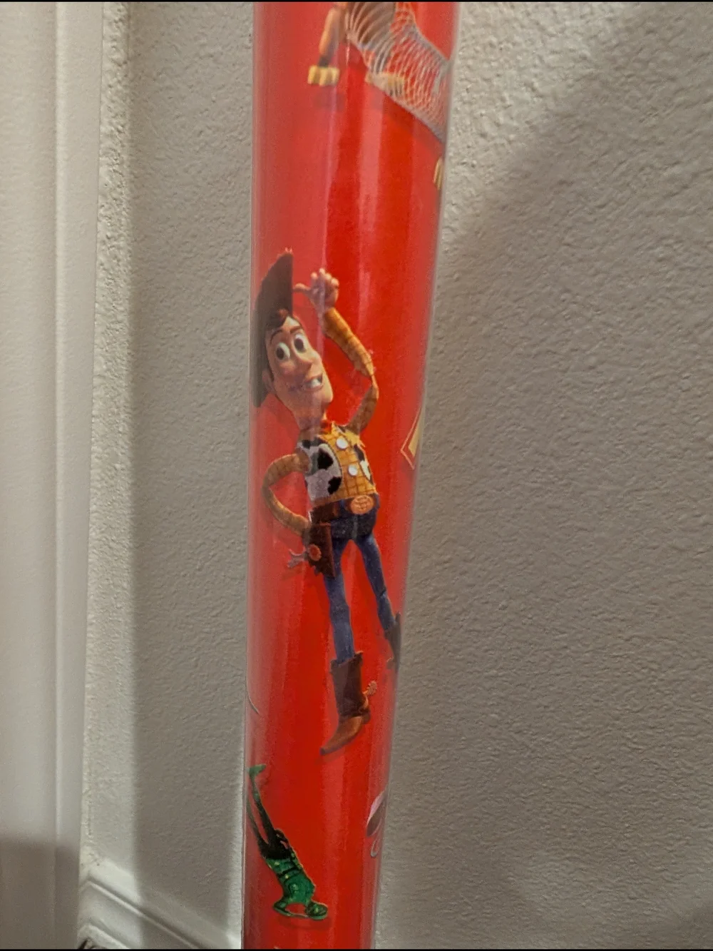 VTG 1995 Toy Story 1 Gift Wrap Roll Ambassador Disney Rare Red Woody Rex